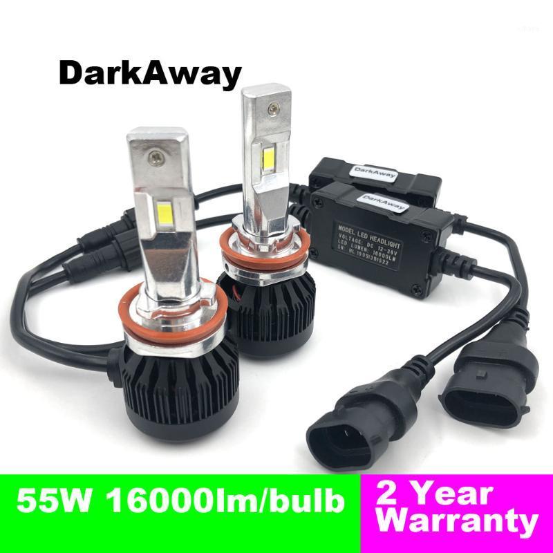 

DarkAway H11 LED Headlight H7 H8 H9 H1 9005 9006 H4 Car Light Auto Headlamp 55W 16000Lm/Bulb Super Bright 12-24V Automotive Lamp1