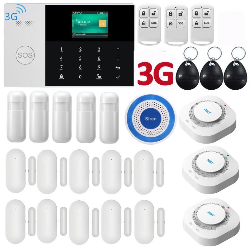 

3G WIFI GPRS SIM SMS APP Remote Control Wireless Top Home Security Alarm System With 9 Languages Voice Alarm System1