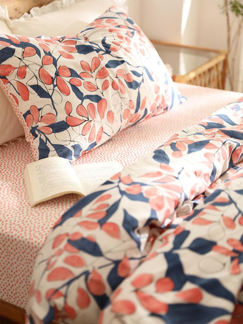 

Cute sweet pastoral bedding set kid teen adult girl,cotton  full queen lovely home textile bed sheet pillow case quilt cover, Picture color