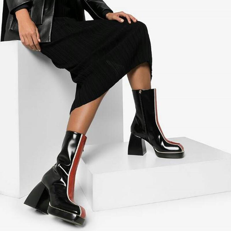 

Winter Women's Boots Fashion Round Toe Side Zipper Ankle Boots Ladies Casual Shoes For Female Plus Size, White