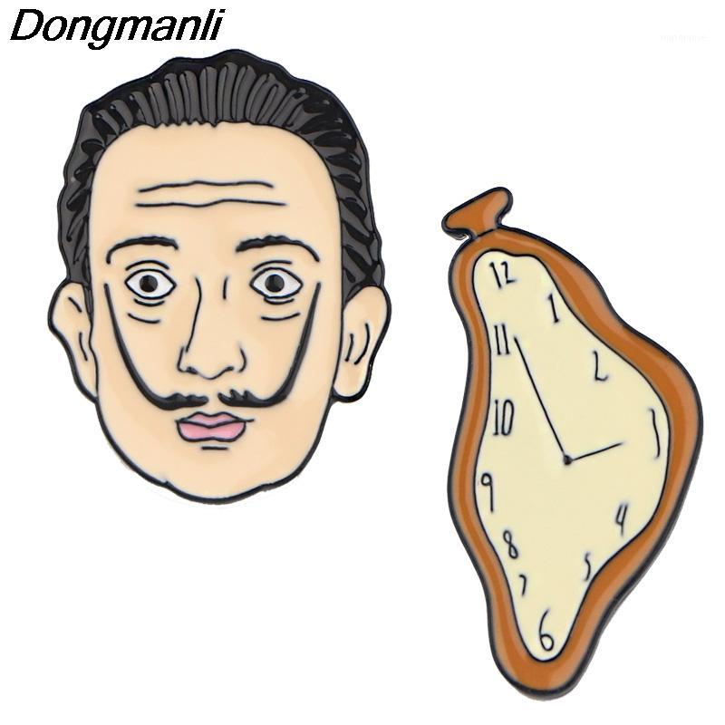 

P5276 Dongmanli Spanish Art Painter Figures Enamel Pins Badge Backpack Collar Lapel Women Men Jewelry Kids for Gift1
