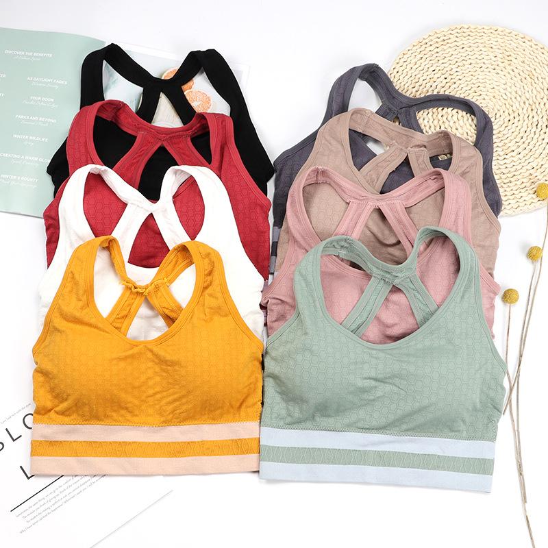 

Sports Bra Women Push Up Sports Bra Women Girl Cotton Underwear Gym Fitness Running Yoga Sport Tops Bras, Pink