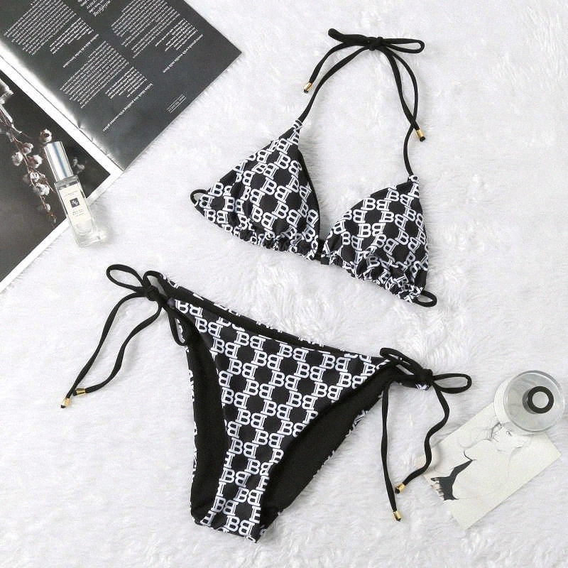 

Brand Womens Sexy Bikinis Summer New Arrival Women Beach Letter B Swimwear Sets Designer Bikini Sets 2 Colors Size -XL YF204171 19vG#, White