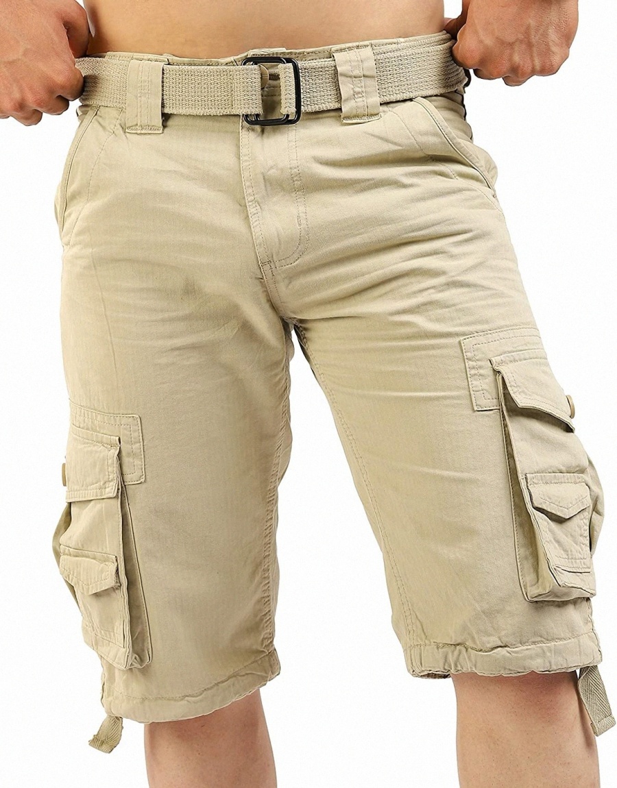 

Cargo Shorts Men's Casual Multi Pocket Garment Bike Shorts - Ideal Cruising and Vacation Essentials g73F#, Beige