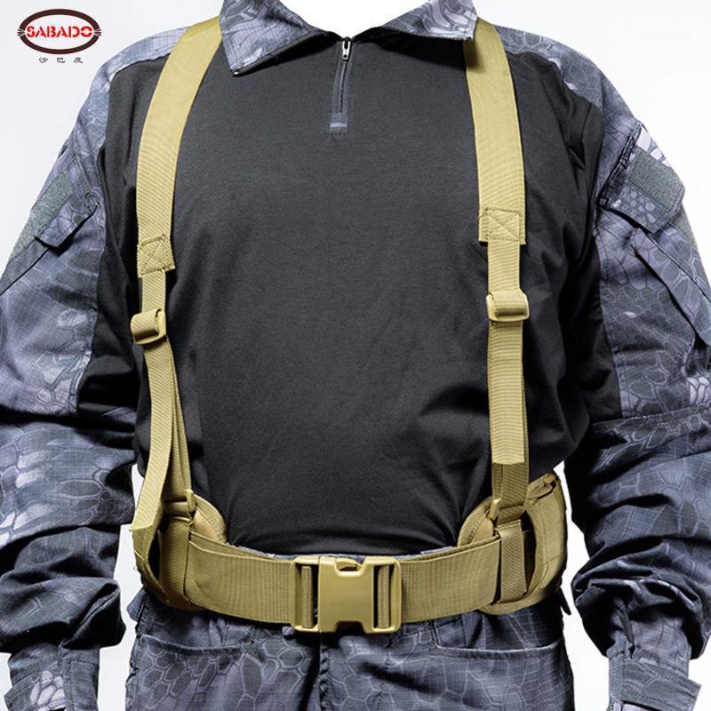 

Nylon Molle Waist Combat Belt With Harness Tactical Adjustable Soft Padded Universal Unisex Hunting Accessories1, Black