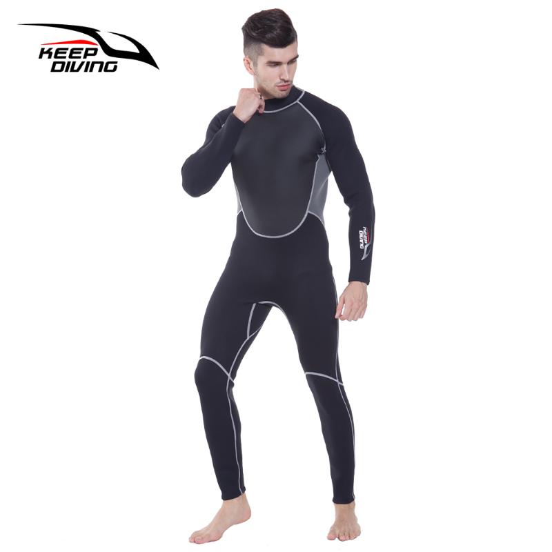 

Men 3MM Neoprene Wetsuit Surfing Swimming Diving Sailing Clothing Scuba Snorkeling Cold Water Triathlon Wet Suit Plus Size