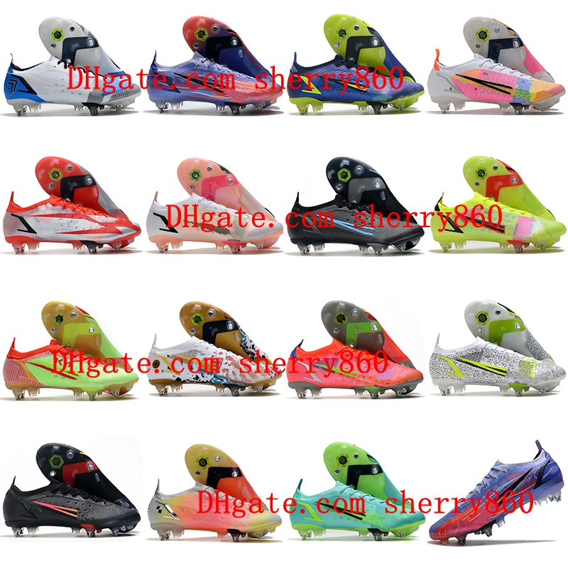 

Top Quality Soccer Shoes Ronaldo CR7 Mercurial Vapores 14 XIV Elite SG Pro Anti Clog Cleats Outdoor Superfly 8 VIII CR110 Neymar ACC Football Boots, As picture 13