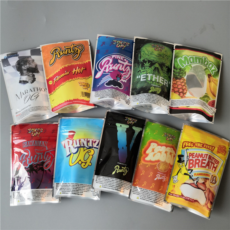 

Hot Runtz Flamin hot Runtz Jokesup 3.5g marathon OG bag Runtz Frosties ZOURZ Smell Proof Packaging for 10 TYPES mylar bag