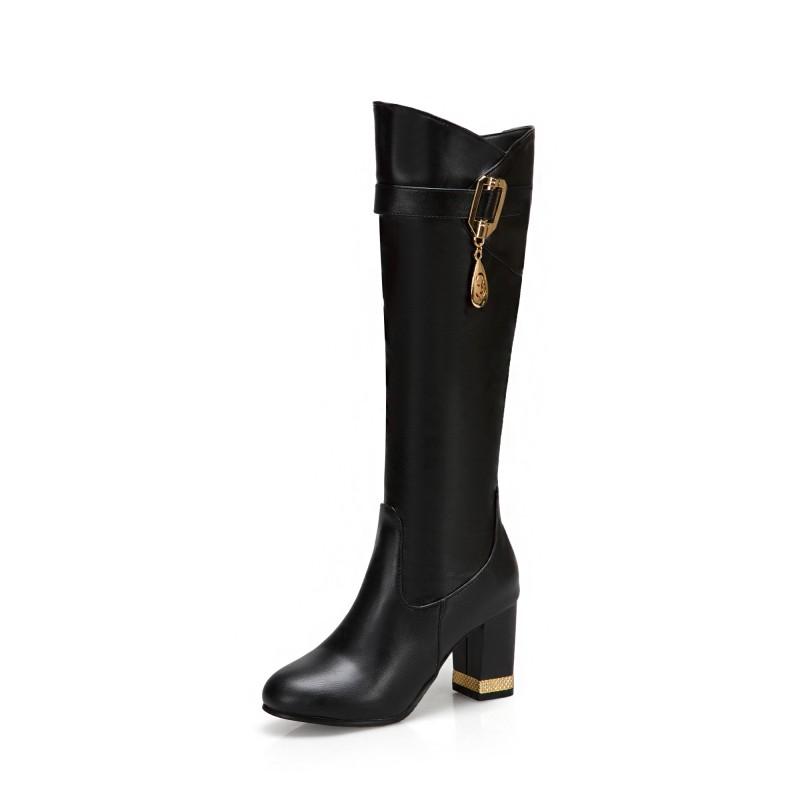 

Big SizeSimple boots boots women woman winter women shoes botas, Black