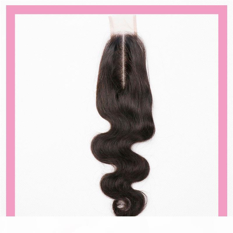 

Brazilian Virgin Hair 2X6 Lace Closure Middle Part Cheap 2*6 Natural Color Body Wave Top Closures Hair Products 8-20inch, Black;brown
