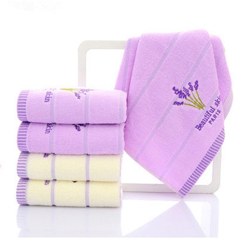 

Cotton Lavender Face Towel Soft Absorbent romantic Love Towel Women Family Bathroom Gift Bath Accesory 34*75cm Hand, White