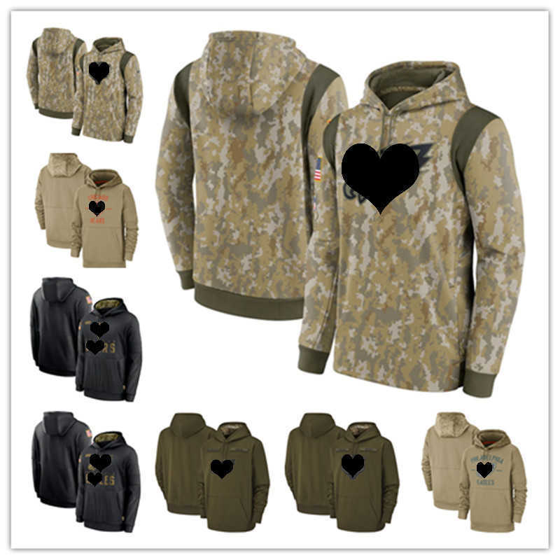 

PhiladelphiaChicago Men Women Youth BearsEaglesCamo Football Hoodie Wear 2021 Salute To Service Therma Perform, Black
