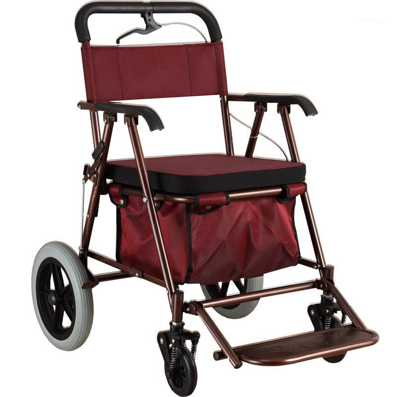 

Elderly Shopping basket stroller Cart Scooter Elderly Toddler Rollator Cart Sit Baby Stroller for 1-8years Travel1