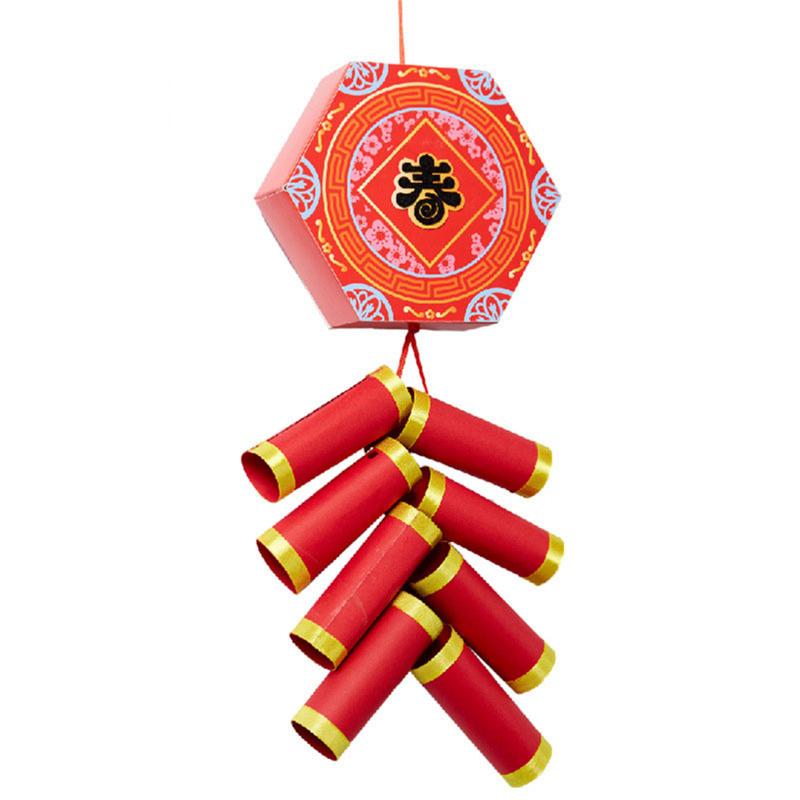 

2021 Chinese Happy New Year DIY Firecracker Home Decorations Good Wishes for Friend Family HUG-Deals