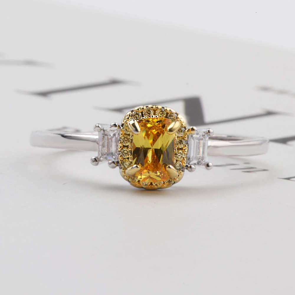 

Luxurys Designers Fashion Jz277 simple women's imitation diamond ring enjoy yellow diamond proposal ring rose sunflower vitality jewelry