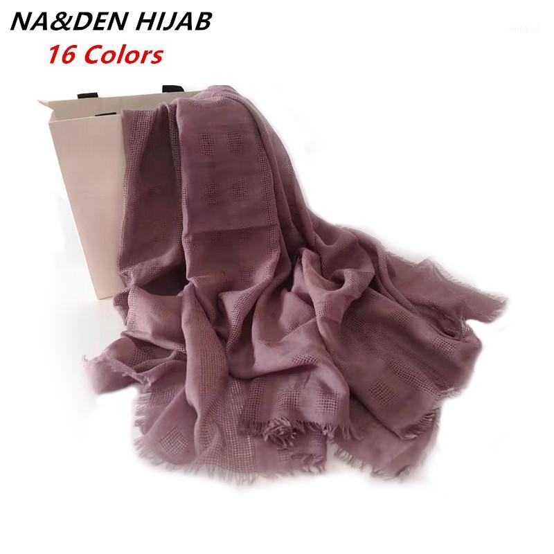 

Scarves Fashion Femme Winter Bandana Women Warm Long Shawls Plaid Solid Hijab Soft Head Scarf Thicken 10 Pcs/lot1