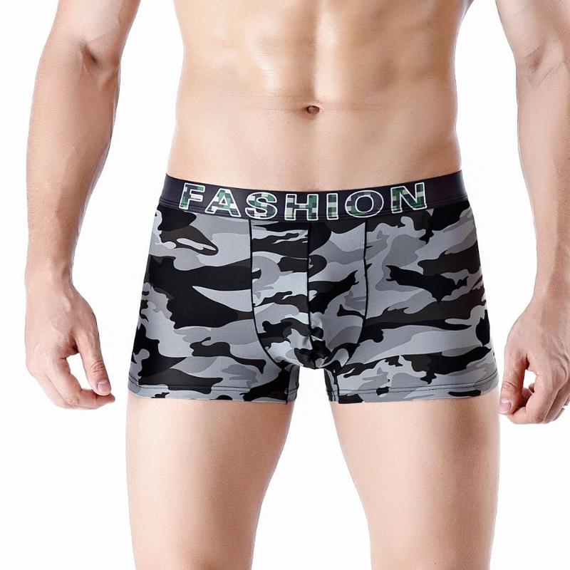 

Men's boxer Underwear Comfortable Sports Long Running gay underwear Wear Leg Multi-function men's underpants cueca masculina, Black