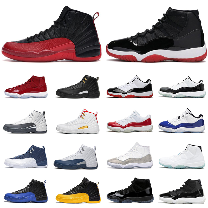 

Outdoor Mens Basketball Shoes Jumpman 11s 12s 25th Anniversary Bred 11 Flu Game 12 Concord Cap and Gown Men Women Sports trianer Sneakers