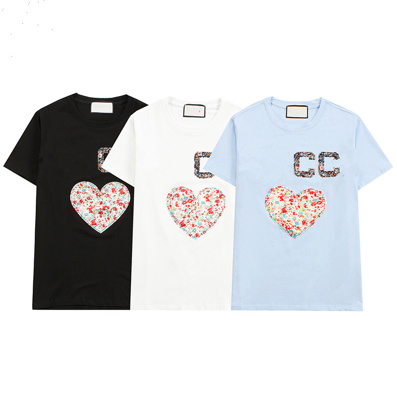 

2021 Summer Men's Design T-shirt Casual Men Women's Embroidered Flowers and Letters Short Sleeve Hot Sale Cotton Men's T-shirt Size S-2XL, Beige