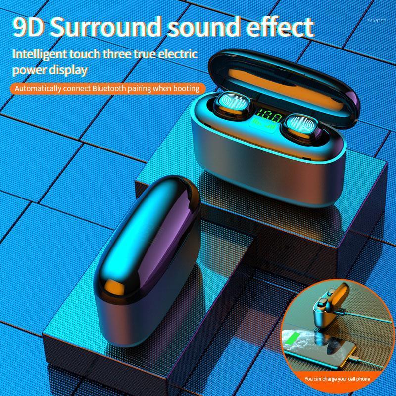 

TWS Bluetooth 5.0 Wireless HiFi In-Ear Earphones Earbuds for Smart Phone Accessories Headphones Gamer Headset with Charging Box1, White