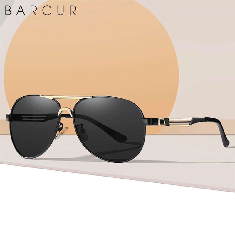

Sunglasses BARCUR Classic Fashion Polarized Men Women Pilot Style Lens Eyewear Accessories Sun Glasses Driving UV400