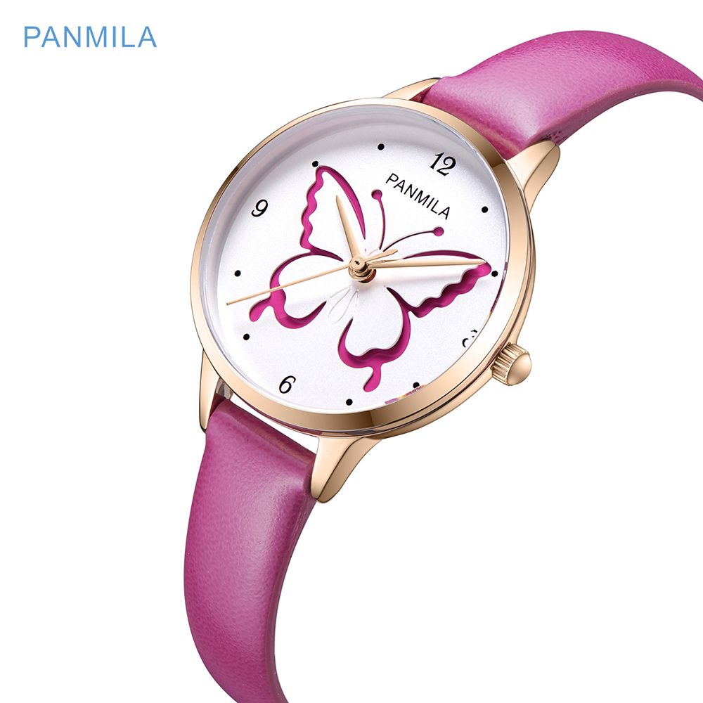 

3D Hollow Batterfly Big Dial Women Watch Ladies Leather Watches For Student Girls Waterproof Wristwatch Fashion Gift Relogio 201120, 4287