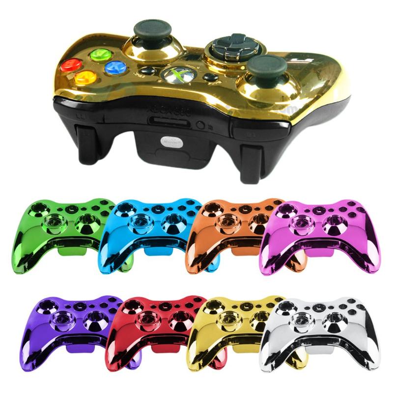 

Wireless Controller Shell Case Accessories Kits Set for Xbox 360 Wireless Controller Shell Case Bumper Thumbsticks Buttons Game
