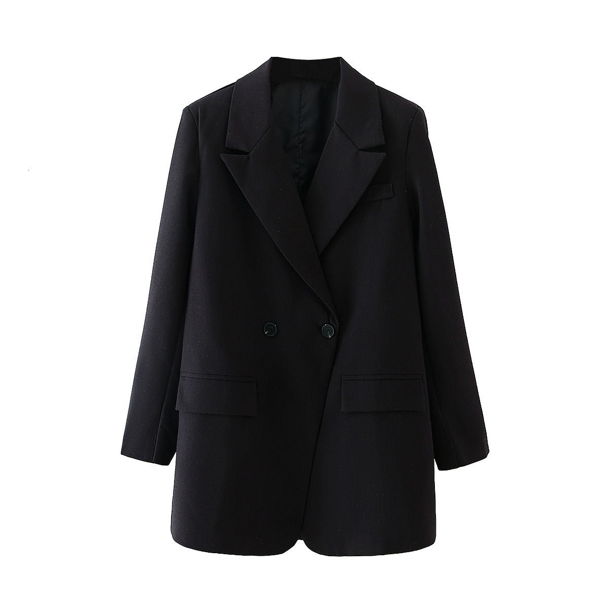 

2021 New 27735 Spring European and American Women' Black Suit, Coat, Slim Fitting Factory Direct Wholesale Suit Women Mmh3, See chart