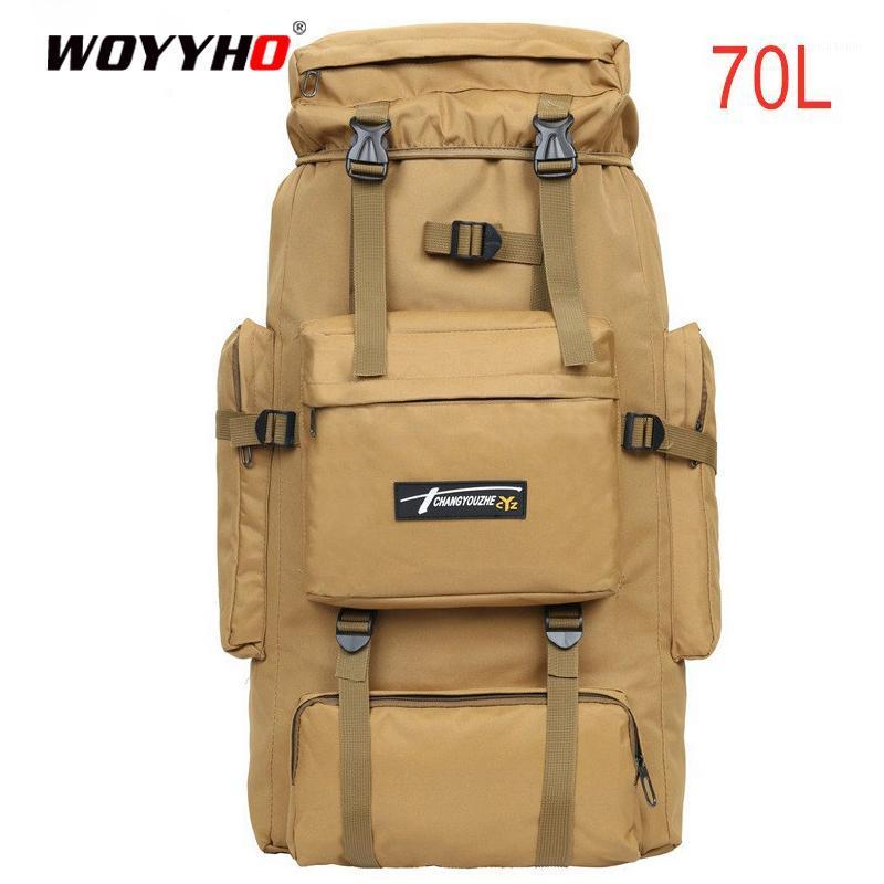 

70L Outdoor Tactical Backpack Large Capacity Molle Tactical Backpack Waterproof Travel Mountaining Camping Hiking Bag1, Jungle digital