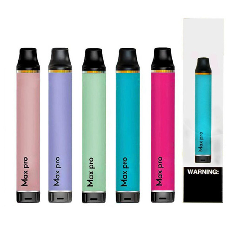 

Max Pro DISPOSABLE Pod Device Kit 600mAh Battery 1700 Puffs Prefilled 5ml Cartridges Vape Empty Pen In Stock DHL