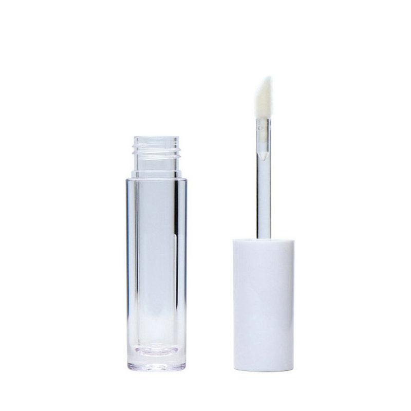

4.1ml White Clear Lip Gloss Tubes Empty with Wand DIY Mini Lipstick Bottle Refillable Lip Sample Cosmetic Container