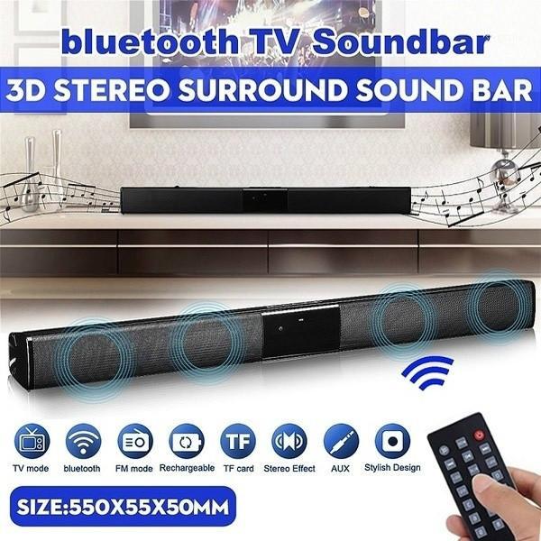 

2020 Latest Wireless Bluetooth Soundbar Stereo Speaker TV Home Theater Sound Bar bluetooth speaker1