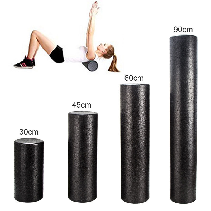 

Yoga Block Roller Massage Eva Fitness Foam Roller Massage Pilates Body Exercises Gym with Trigger Points Training, Black