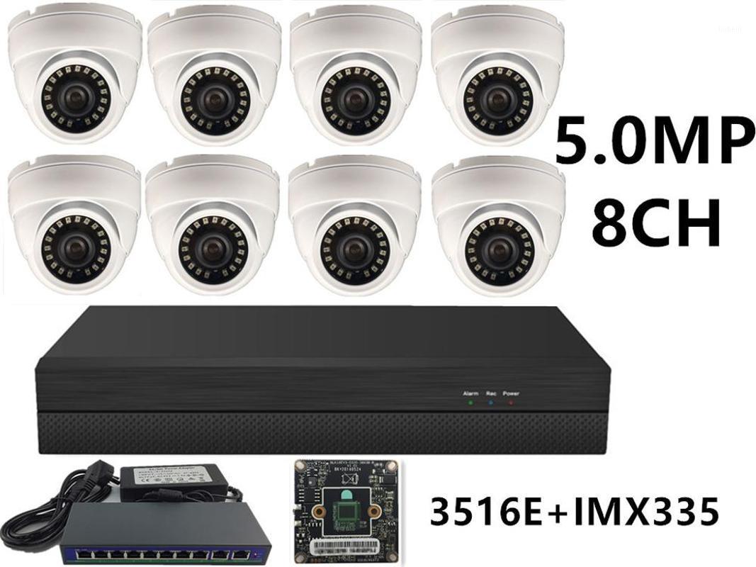 

5.0MP 4.0MP 3.0MP 2.0MP 8CH IP Surveillance Kit IP Metal Dome Camera 18LEDs IRC 48V PoE Switch 16CH*5MP NVR CMS XMEYE P2P Mobile1