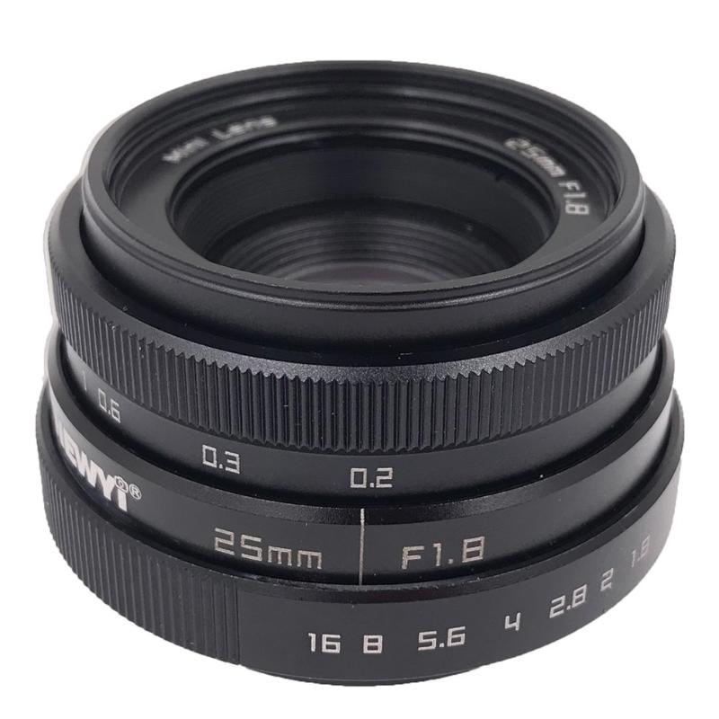 

lente para celular 25mm F1.8 Mini CCTV C Mount Wide Angle Lens for Sony-Nikon Canon-DSLR lentille for low light environments