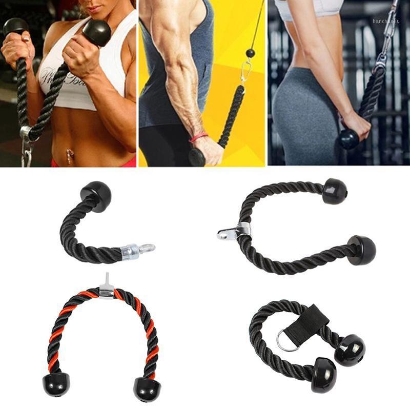 

70cm Lat Bicep Tricep Ropes Pull Down Rope Cable Attachment Handle Gym1