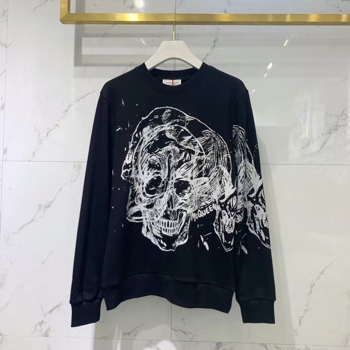 

2021 spring mens designer skull decoration sweatshirts jumpers ~ CHINESE SIZE jumper ~ good quality designer jumpers, Black