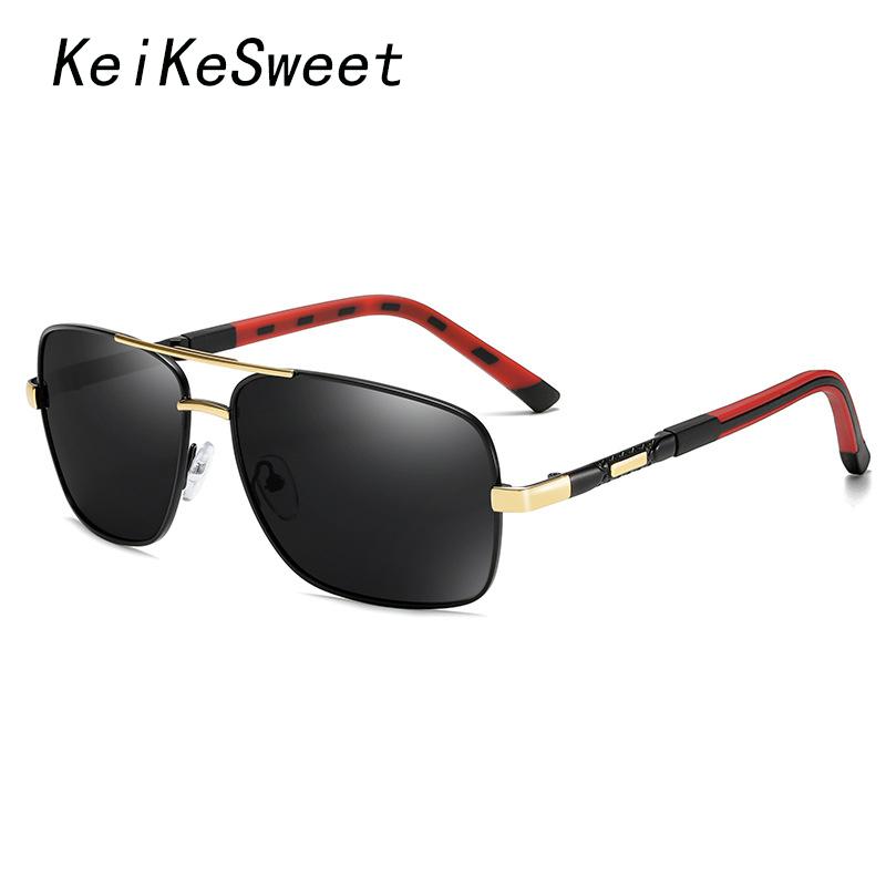 

KeiKeSweet Polarized Fashion Luxury Driving Vintage Sunglasses Men Outdoor UV400 Fishing Party Sunmmer Sun Glasses Male Rays