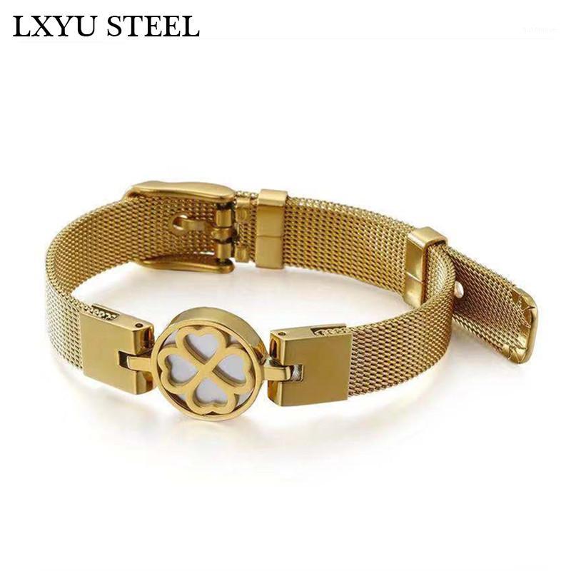 

316L Stainless Steel Wristband Bracelet For Women Heart Shell Bracelets & Bangles For Female Party1