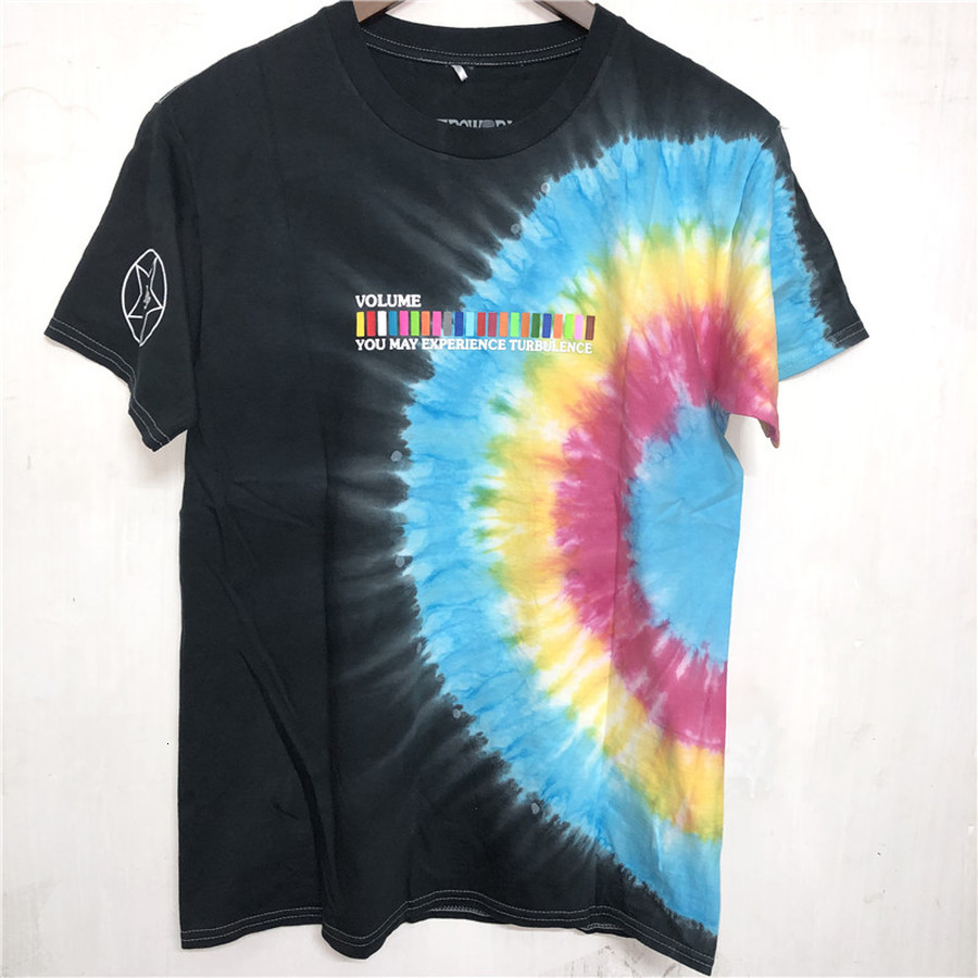 

2021 New Ss Festival Run Tie Dye Tee t Shirt Men Women Astroworld Travis Scott T-shirts Ulh9, 21