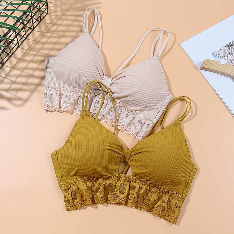 

CMENIN Bra Wreless Bras for Women Lingerie Lace Sexy Bralette Push Up Bra Plus soutien gorge sans armature Backless Bras B0151, Black