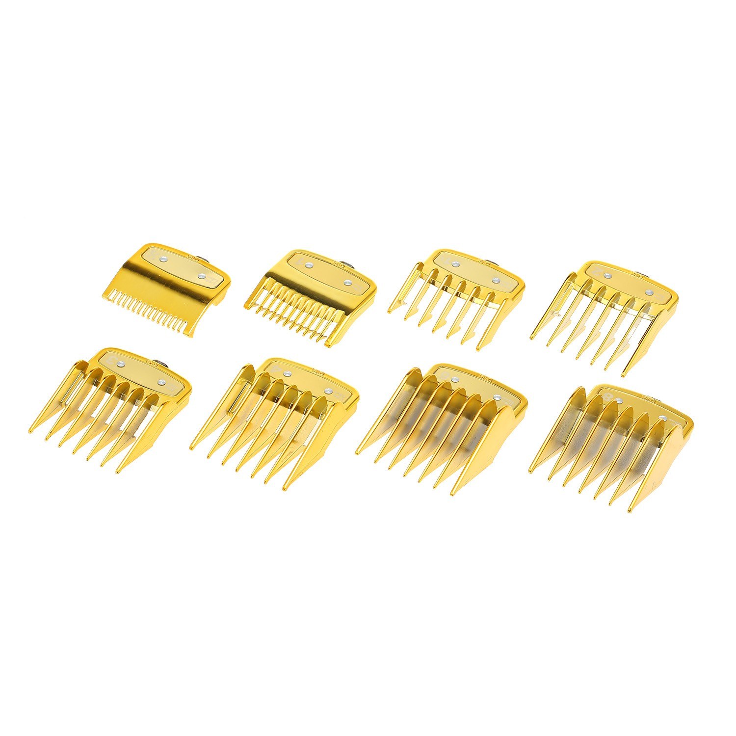 

8 Sizes Attachment Guide Comb Set Portable Safety Compatible with WHAL Hair Clipper Cutting Combs Limit Combs