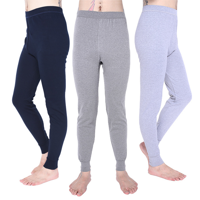 

winter Warm Men thermal underwear cotton Tight Men Long Johns Warm Long Underwear 4 colors, Gray