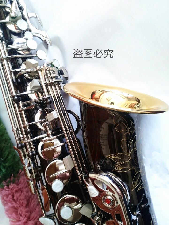 

Brand Mark VI Alto saxophone E-Flat Music Instrument Black Nickel Silver Key Sax Golden Horn With Mouthpiece Reed Case Shipment