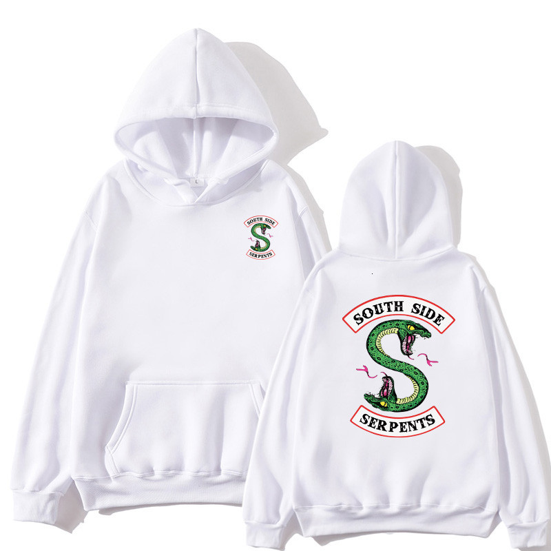 

2021 New Riverdale South Side Serpents Hoodie Sweatshirts Southside Funny Cartoon Print Women/men Hooded Pullovertracksuit Female Ype3, Red