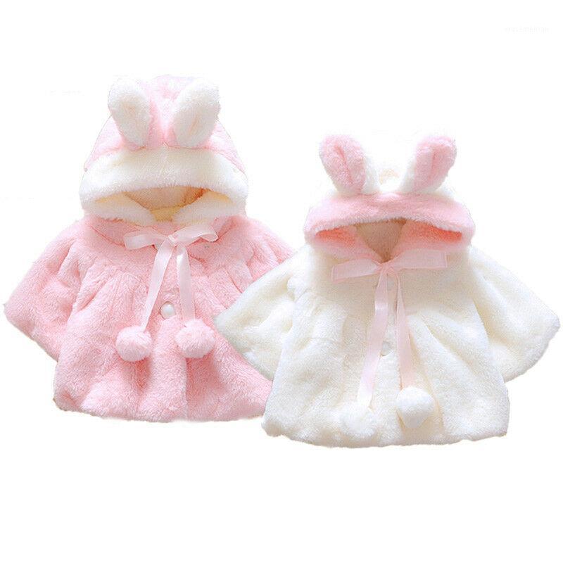 

Newborn Baby Girls Fur Winter Warm Coat Outerwear Cloak Jacket Kids Clothes Easter Costume 0-2 Years1, Pink