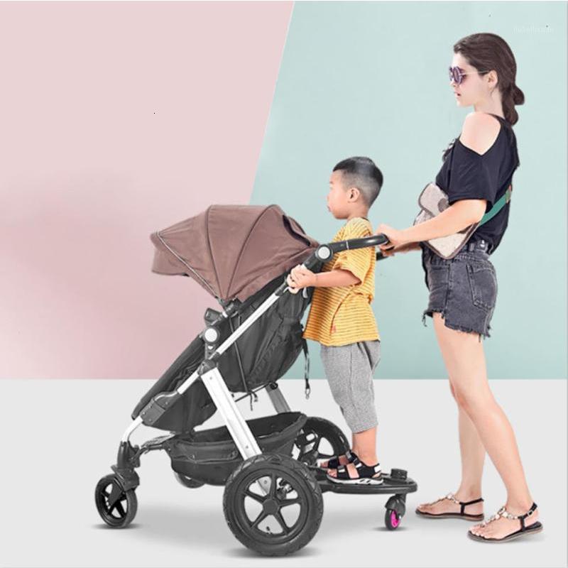 

Baby Stroller Auxiliary Pedal Second Child Trailer Baby Twins stroller Standing Plate With Sitting Seat Accessory1