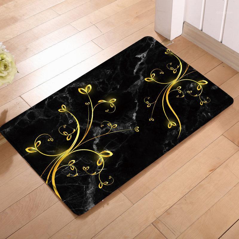 

European door flannel marble mat slow rebound bathroom mat skid carpet1