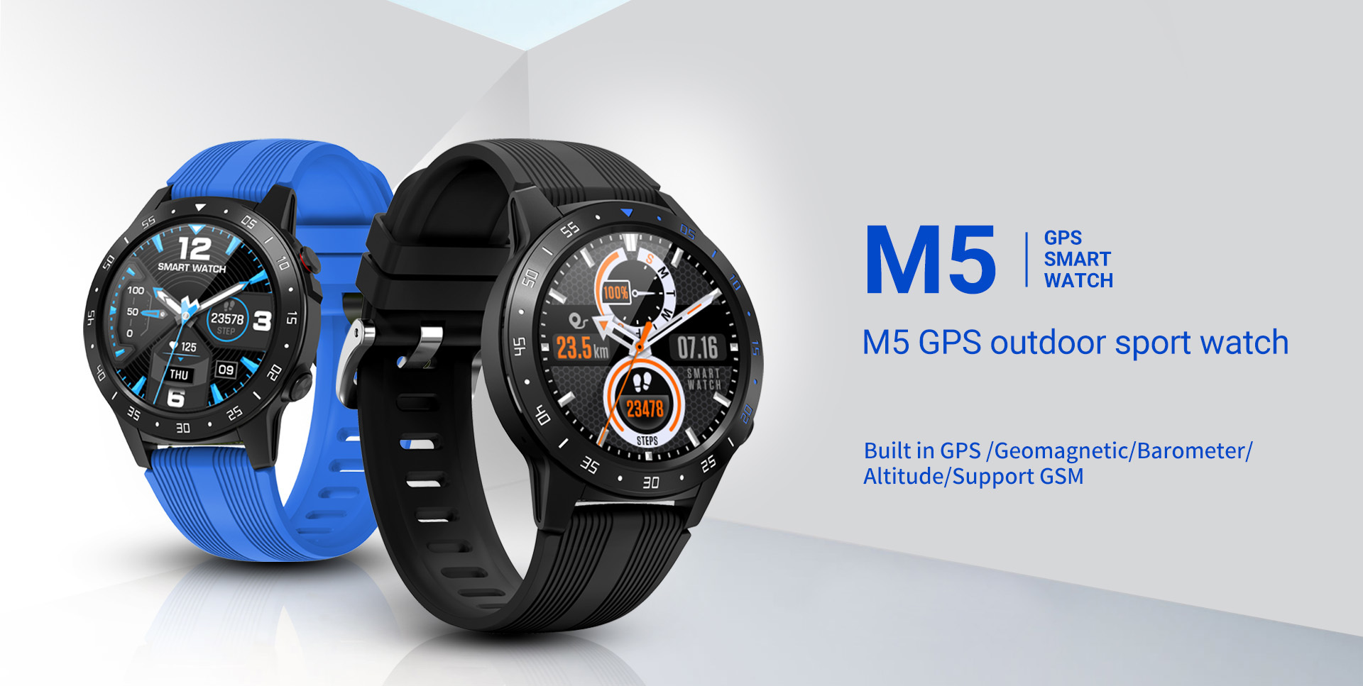Sleva Gandley m5 sim karta, chytré hodinky android, ios hodinky s gps,  barometrem, kompasem, volání bluetooth smartwatch, fitness tracker sledovat  / Nositelné Zařízení \u003c www.buddybar.cz