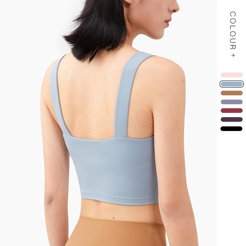 

Sport Bra Woman Sports Top Training Women Workout Fitness Tops for Bras Push Up Gym Crop Yoga Seamless Padded Jogging Running, Black